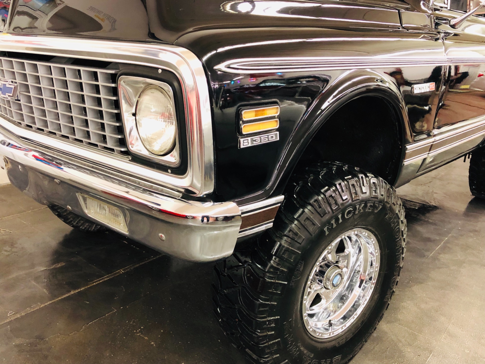 1971 Chevrolet Pickup K10 SHORTBED ARIZONA 4X4 JET BLACK 350 350 VIDEO