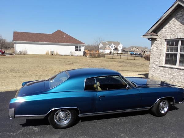 1970 Chevrolet Monte Carlo DARK FATHOM BLUE-BEST YEAR MC Stock # 10CLTH ...