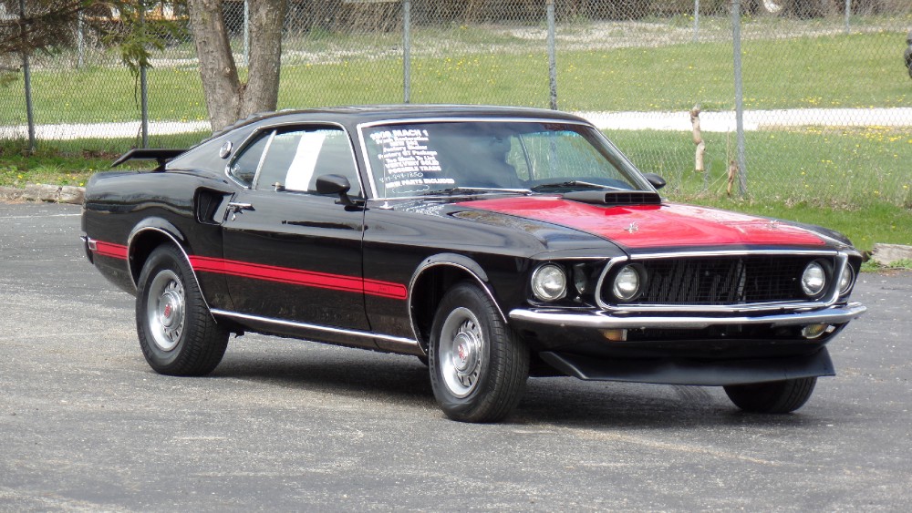 1969 Ford Mustang REAL MACH 1-SHAKER HOOD-RESTORED-RAVEN BLACK-SEE ...