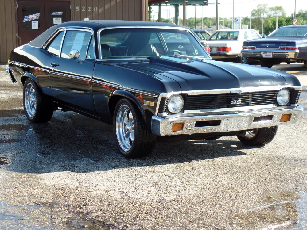 1972 Chevrolet Nova BLACK ON BLACK-GREAT DRIVER-SEE VIDEO Stock ...