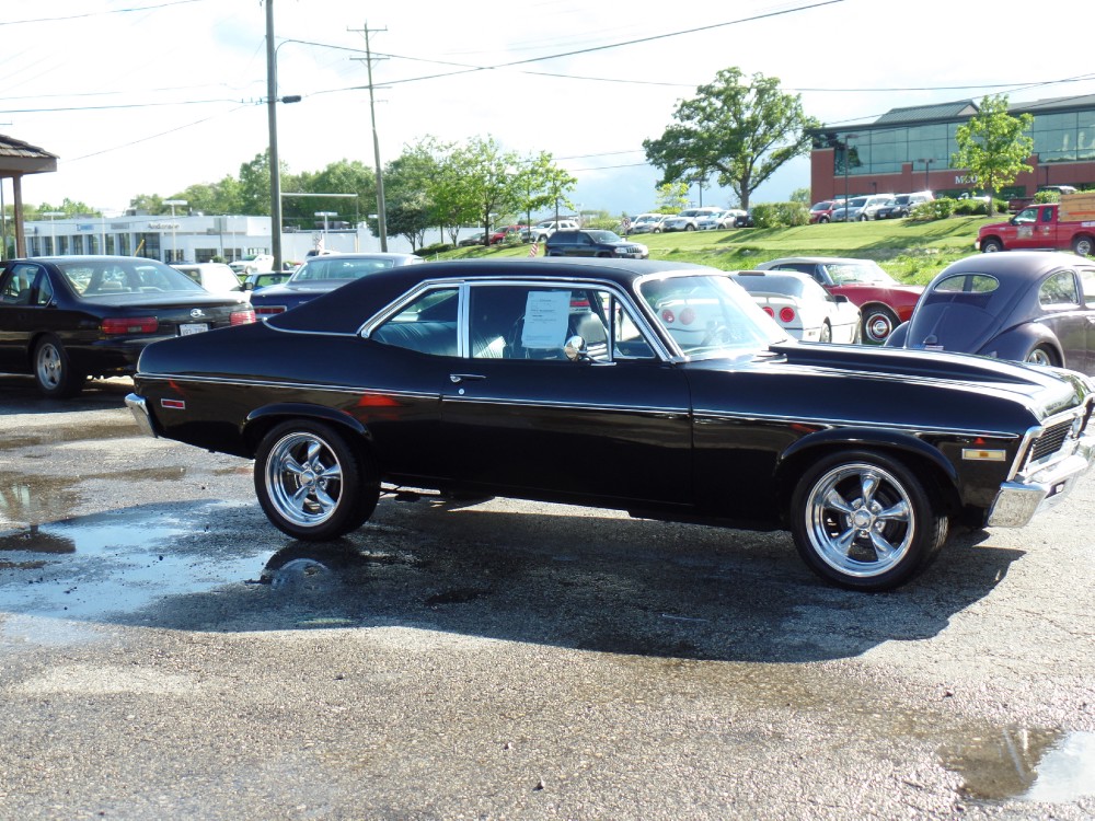 1972 Chevrolet Nova BLACK ON BLACK-GREAT DRIVER-SEE VIDEO Stock ...