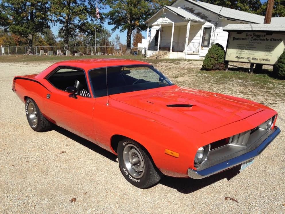 1973 Plymouth Cuda HEMI ORANGE WITH 300 MILES ON FRESH 440-SEE VIDEO ...