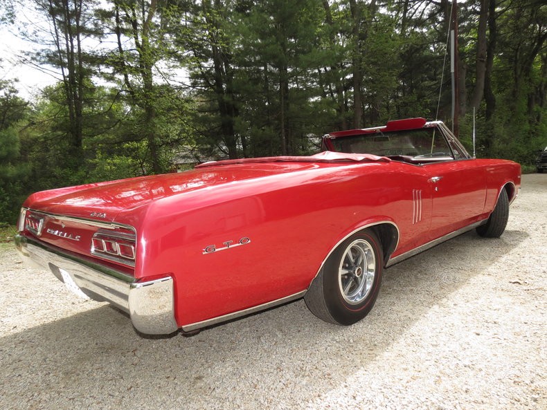 1967 Pontiac LeMans ORIGINAL SOLID-NICE LEMANS CONVERTIBLE! RED AND ...