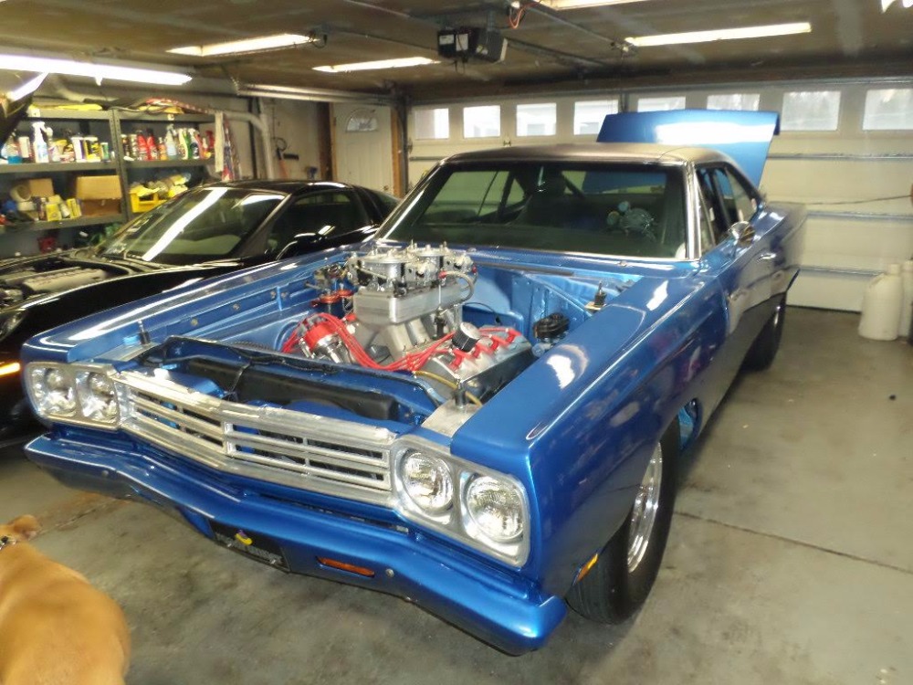 1969 Plymouth Road Runner Pro Street New 600 Hemi See Video Stock