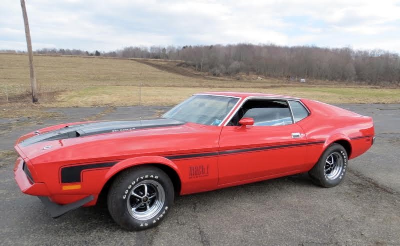 1972 Ford Mustang REAL MACH 1- H CODE CAR- 351 CLEVELAND- Stock ...