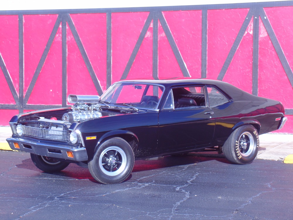 1970 Chevrolet Nova Supercharged 355 Black On Black Beast See Video