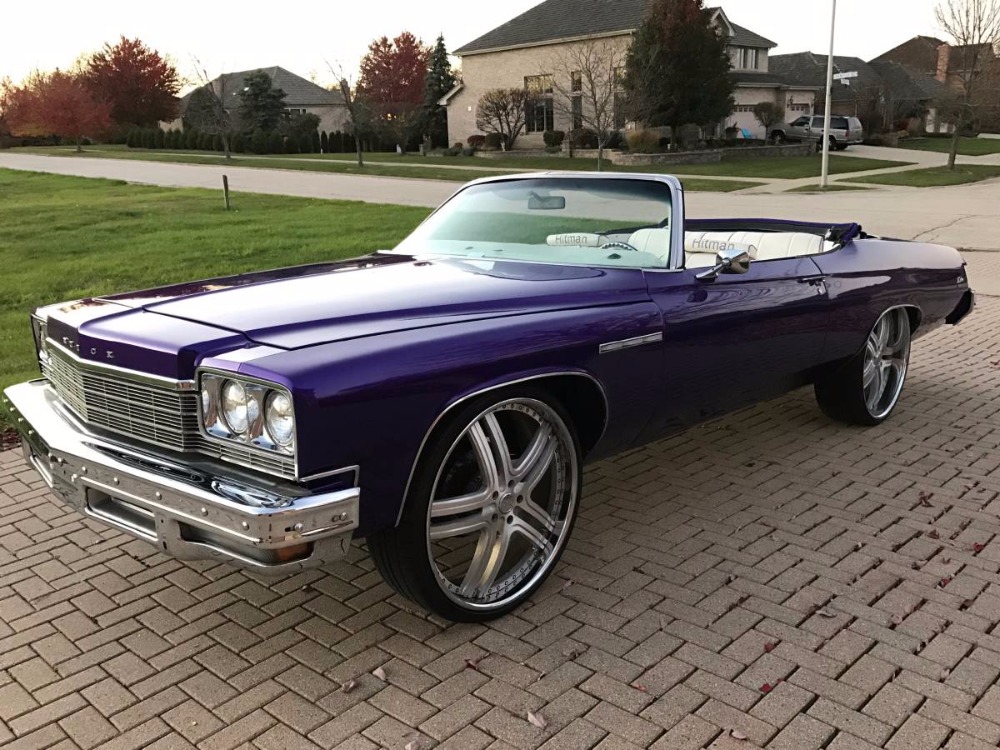 1975 buick lesabre custom convertible with 26 inch rims see video stock 75445ilsr for sale near mundelein il il buick dealer 1975 buick lesabre custom convertible