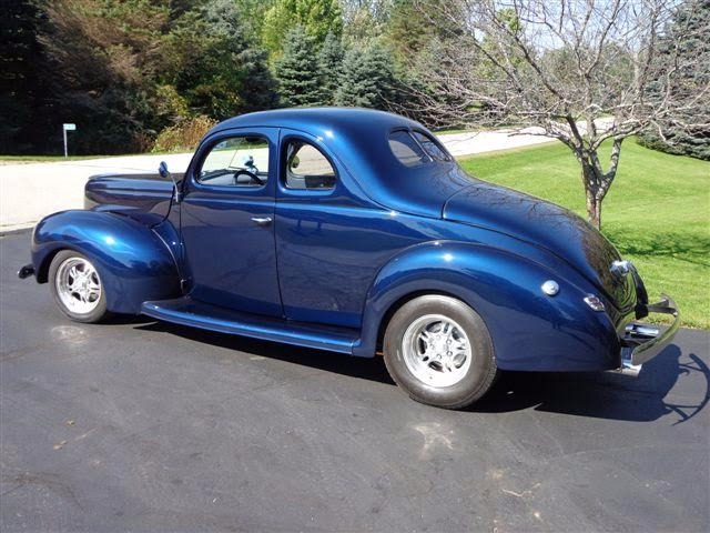 1940 Ford Deluxe - MIDNIGHT BLUE WITH GHOST FLAMES- Stock # 381940CVO ...