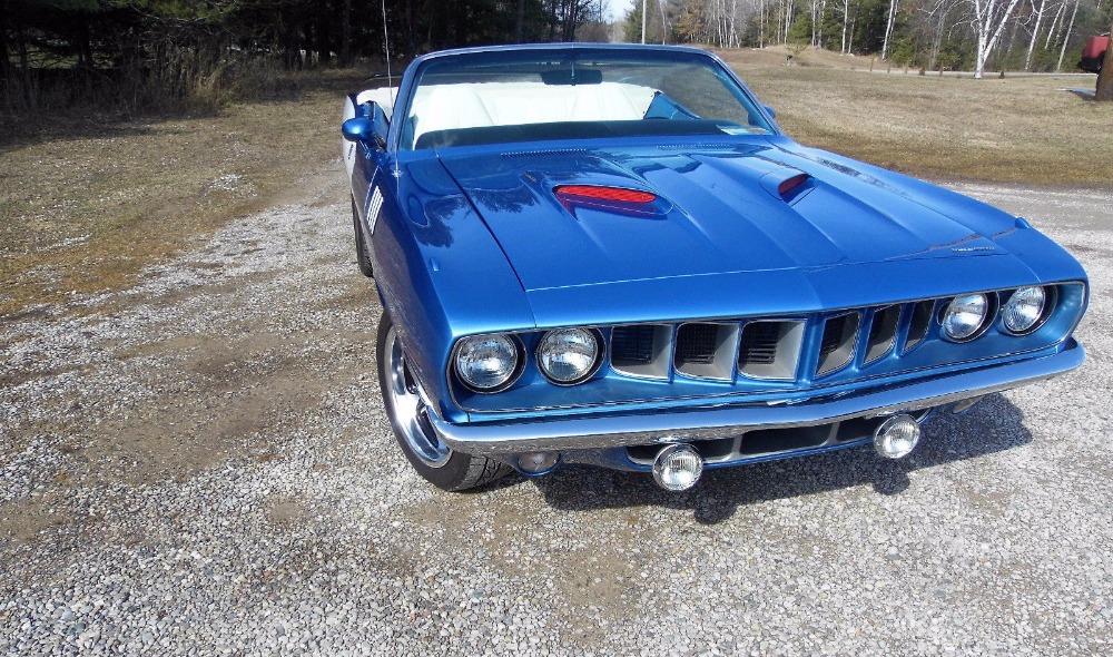 1971 Plymouth Barracuda/Cuda -CONVERTIBLE- 416CI -BRIGHT BLUE METALLIC ...