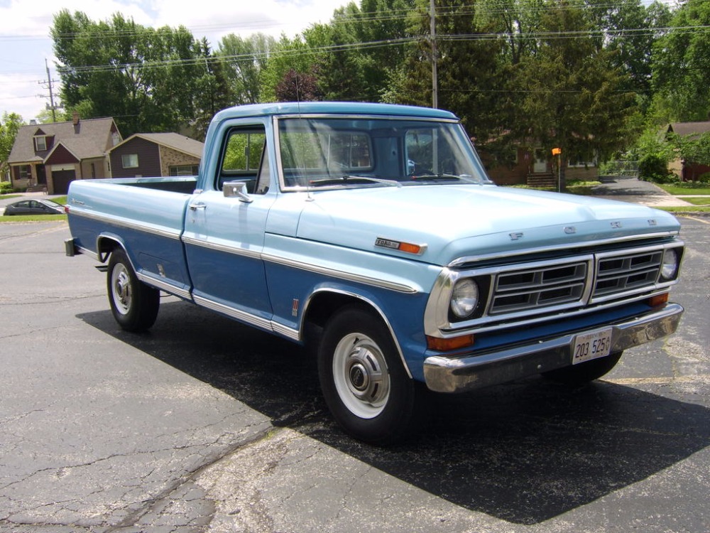 1972 Ford F250 -SPORT CUSTOM PICKUP TRUCK- 3 TONE BLUE - Stock ...