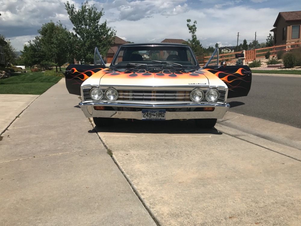 1967 Chevrolet Chevelle -454-MANUAL 6 SPEED TRANS-CUSTOM FLAME PAINT ...