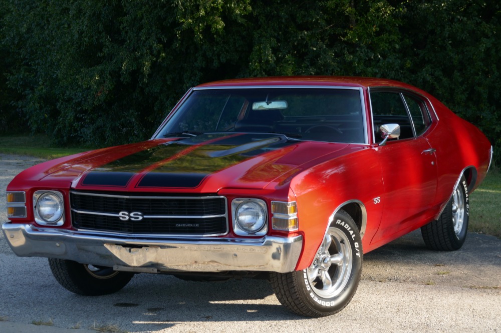 1971 Chevrolet Chevelle -ss Trim Nice Red Paint-great Reliable Muscle 