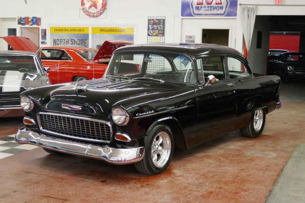 1955 Chevrolet Bel Air 150 Sedan Nice Black Paint Fresh Del