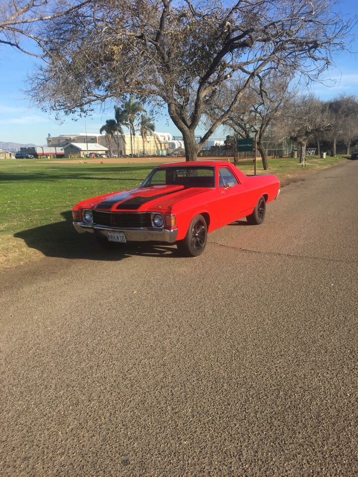 1972 Chevrolet El Camino -VIPER RED PAINT-CALIFORNIA PICK UP- Stock ...