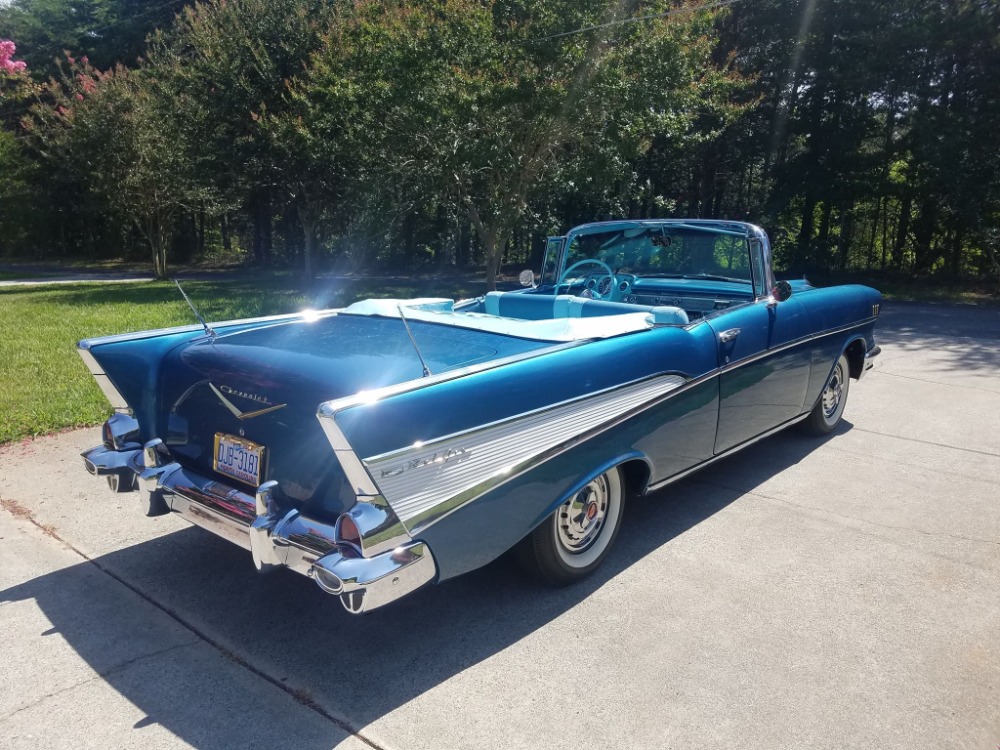 1957 Chevrolet Bel Air Harbor Blue Convertible See