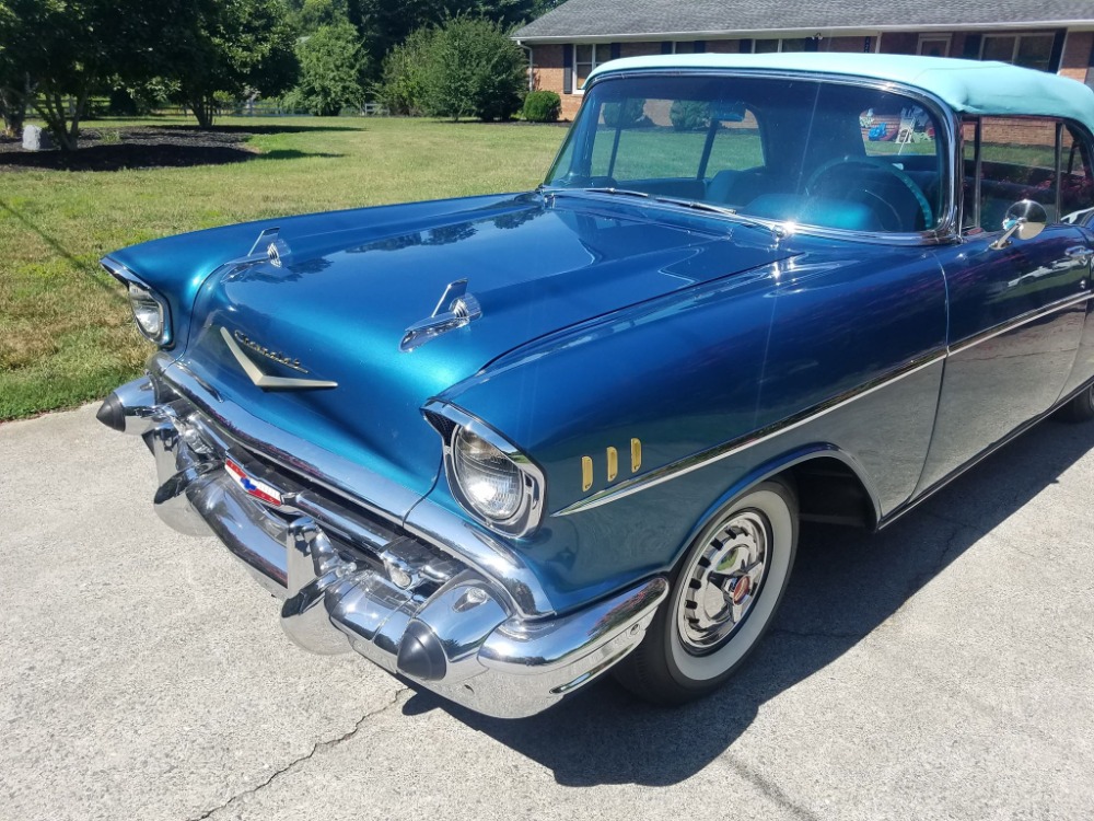 1957 Chevrolet Bel Air - HARBOR BLUE -CONVERTIBLE - SEE VIDEO Stock ...