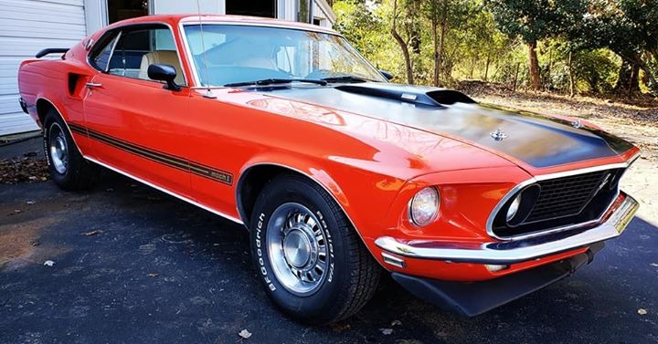 1969 Ford Mustang -MACH 1-RARE FACTORY CALYPSO CORAL-PS PB-FASTBACK ...