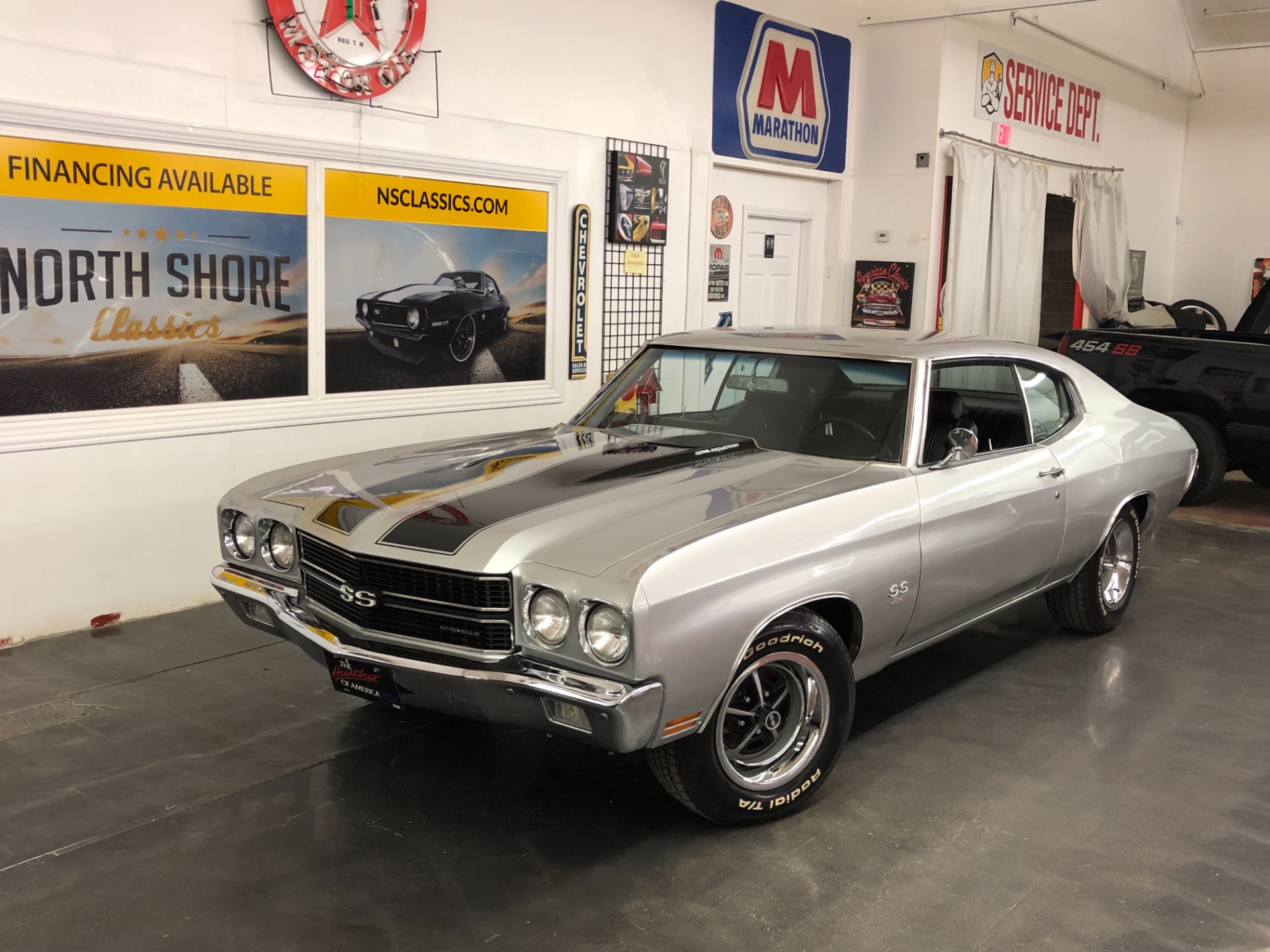 1970 Chevrolet Chevelle SS 396-BIG BLOCK WITH 4 SPEED-CORTEZ SILVER ...