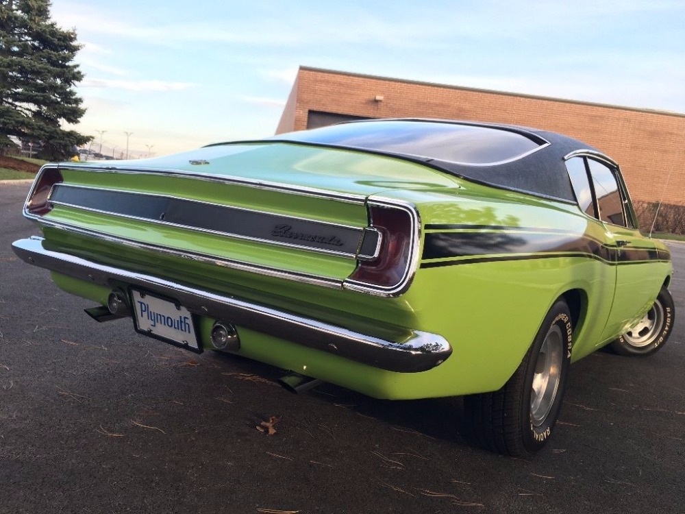 1967-68 Barracuda 4 Speed Passenger Area Dark Green Loop Carpet Set