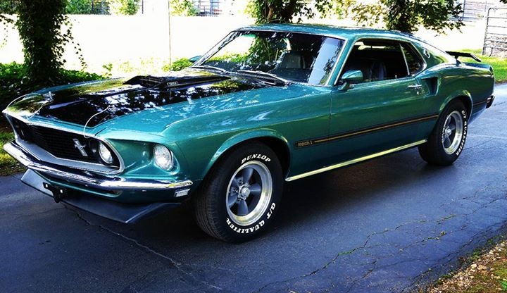 Used 1969 Ford Mustang - MACH 1- TRUE M-CODE SILVER JADE CLASSIC- For ...