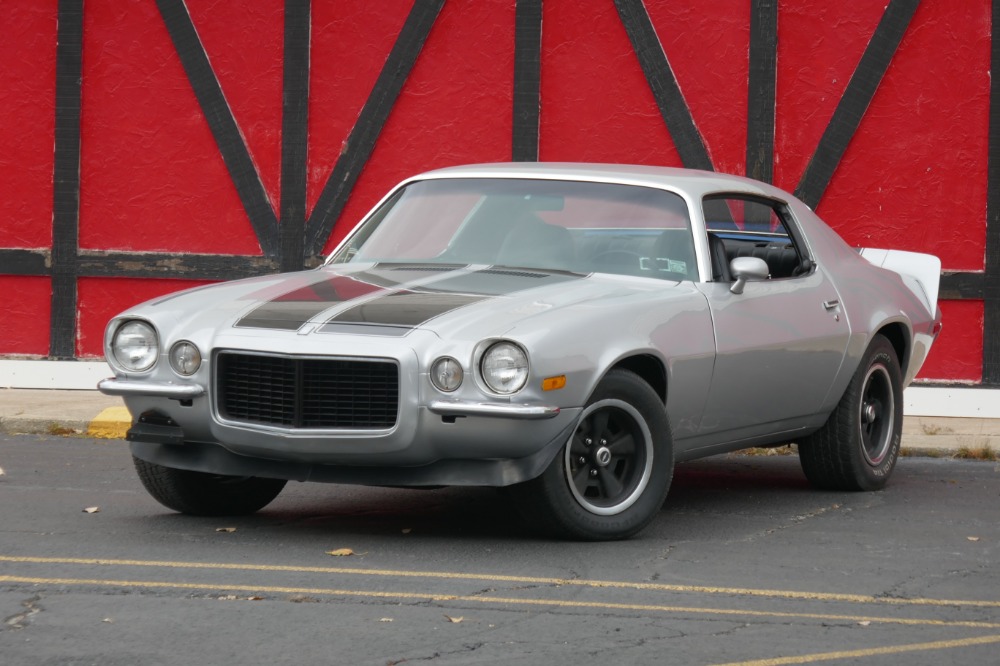 Used 1971 Chevrolet Camaro -REAL RS SPLIT BUMPER-CORTEZ SILVER PAINT JOB  WITH 4 SPEED- SEE VIDEO For Sale (Sold) | North Shore Classics Stock  #71383JC