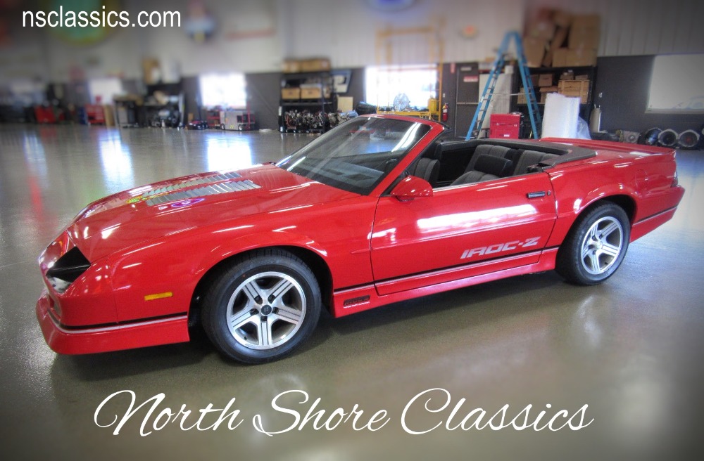 Used 1988 Chevrolet Camaro -ORIGINAL IROC- Z28- CONVERTIBLE - WITH LOW  MILES- For Sale (Sold) | North Shore Classics Stock #23754