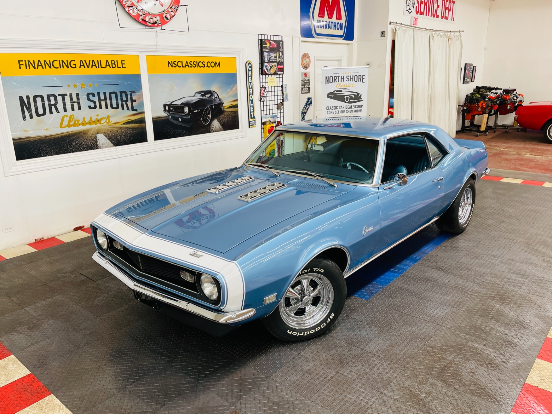 Used 1968 Chevrolet Camaro 327 Engine Grotto Blue See Video For